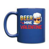 Beer Mine Valentine - Full Color Mug - royal blue
