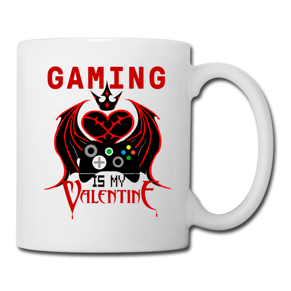 Gaming Is My Valentine v1 - Coffee/Tea Mug - white