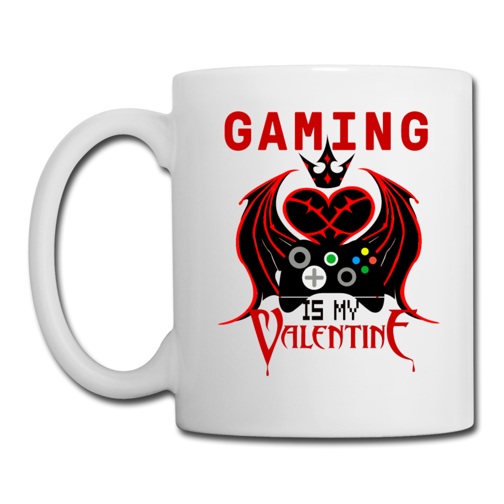 Gaming Is My Valentine v1 - Coffee/Tea Mug - white