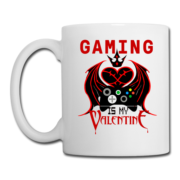 Gaming Is My Valentine v1 - Coffee/Tea Mug - white