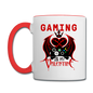 Gaming Is My Valentine v1 - Contrast Coffee Mug - white/red