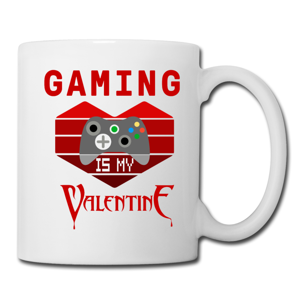 Gaming Is My Valentine v2 - Coffee/Tea Mug - white