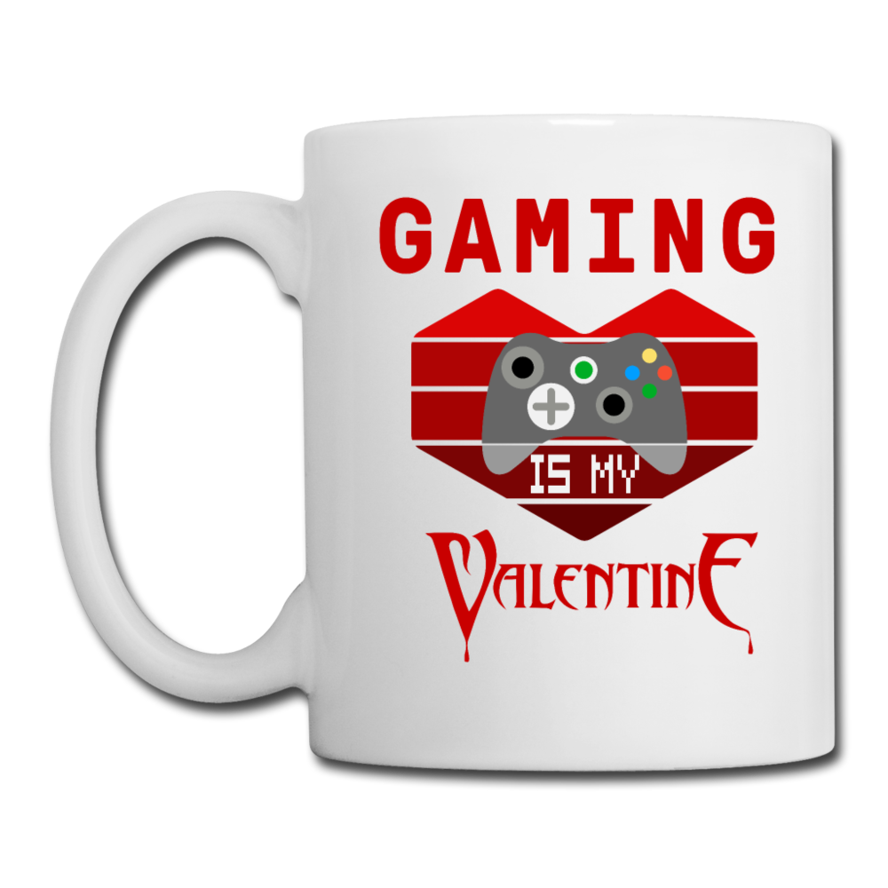 Gaming Is My Valentine v2 - Coffee/Tea Mug - white