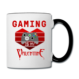 Gaming Is My Valentine v2 - Contrast Coffee Mug - white/black