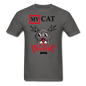 My Cat Is My Valentine v1 - Unisex Classic T-Shirt - charcoal