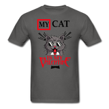 My Cat Is My Valentine v1 - Unisex Classic T-Shirt - charcoal