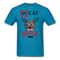 My Cat Is My Valentine v1 - Unisex Classic T-Shirt - turquoise