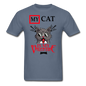 My Cat Is My Valentine v1 - Unisex Classic T-Shirt - denim