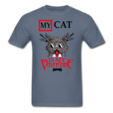 My Cat Is My Valentine v1 - Unisex Classic T-Shirt - denim
