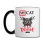 My Cat Is My Valentine v1 - Contrast Coffee Mug - white/black