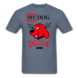 My Dog Is My Valentine v2 - Unisex Classic T-Shirt - denim