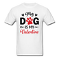 My Dog Is My Valentine v3 - Unisex Classic T-Shirt - white