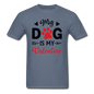 My Dog Is My Valentine v3 - Unisex Classic T-Shirt - denim