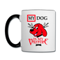 My Dog Is My Valentine v2 - Contrast Coffee Mug - white/black