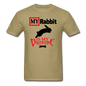 My Rabbit Is My Valentine v1 - Unisex Classic T-Shirt - khaki