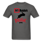 My Rabbit Is My Valentine v1 - Unisex Classic T-Shirt - charcoal