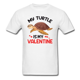 My Turtle Is My Valentine v1 - Unisex Classic T-Shirt - white