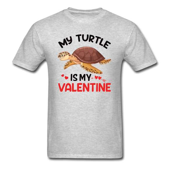 My Turtle Is My Valentine v1 - Unisex Classic T-Shirt - heather gray