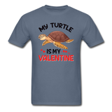 My Turtle Is My Valentine v1 - Unisex Classic T-Shirt - denim