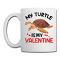 My Turtle Is My Valentine v1 - Coffee/Tea Mug - white