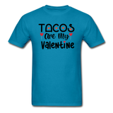 Tacos Are My Valentine v1 - Unisex Classic T-Shirt - turquoise