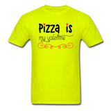 Pizza Is My Valentine v2 - Unisex Classic T-Shirt - safety green