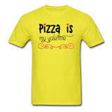 Pizza Is My Valentine v2 - Unisex Classic T-Shirt - yellow