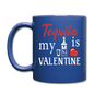 Tequila Is My Valentine v1 - Full Color Mug - royal blue