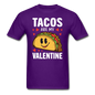 Tacos Are My Valentine v2 - Unisex Classic T-Shirt - purple