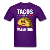 Tacos Are My Valentine v2 - Unisex Classic T-Shirt - purple