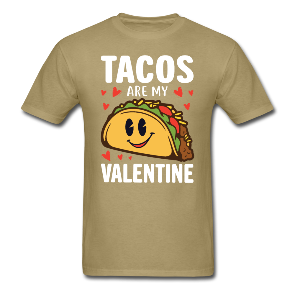 Tacos Are My Valentine v2 - Unisex Classic T-Shirt - khaki