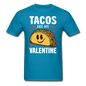 Tacos Are My Valentine v2 - Unisex Classic T-Shirt - turquoise