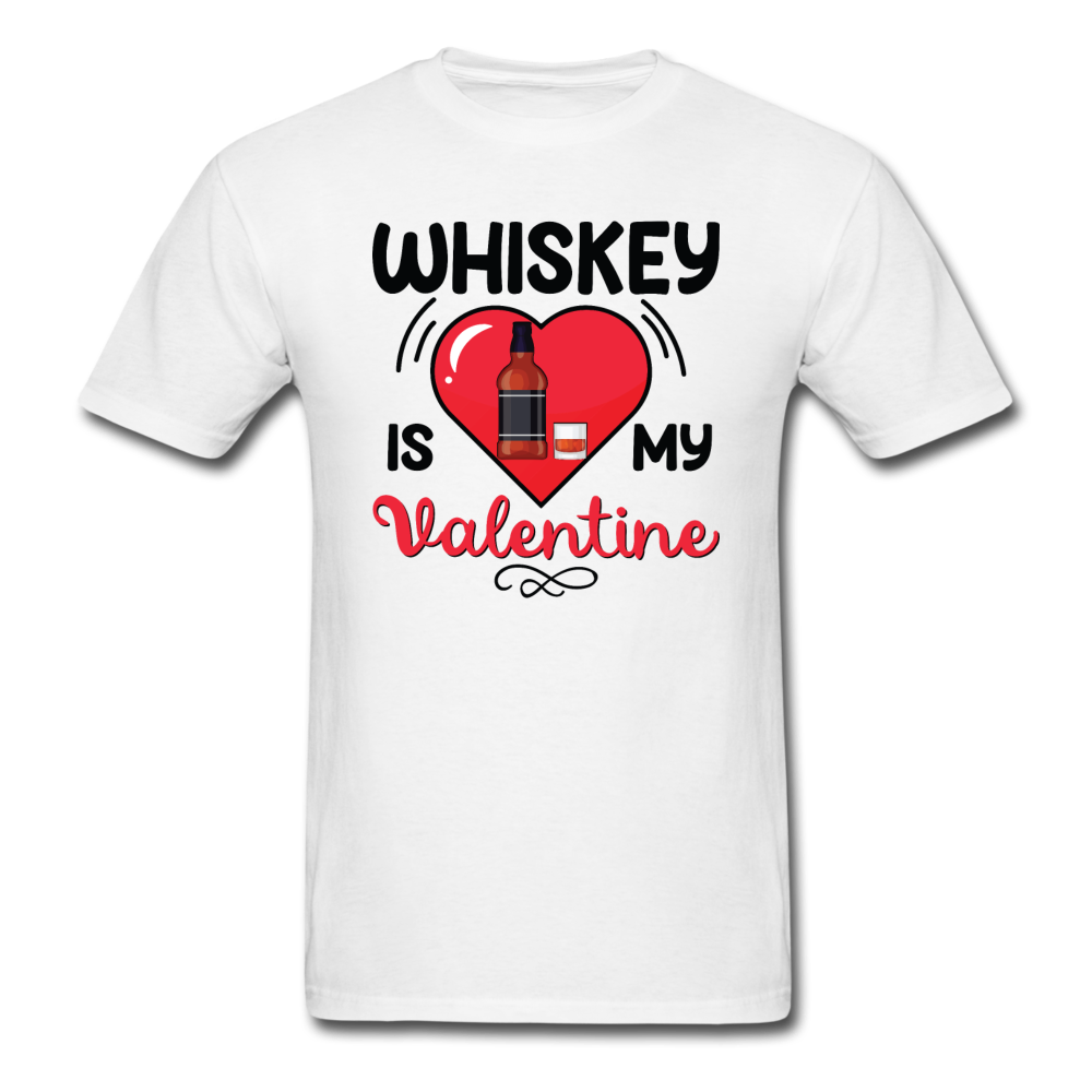 Whiskey Is My Valentine v2 - Unisex Classic T-Shirt - white