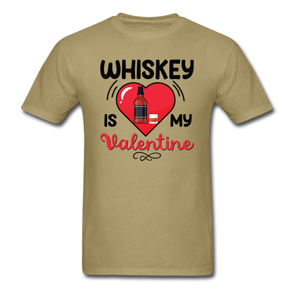 Whiskey Is My Valentine v2 - Unisex Classic T-Shirt - khaki