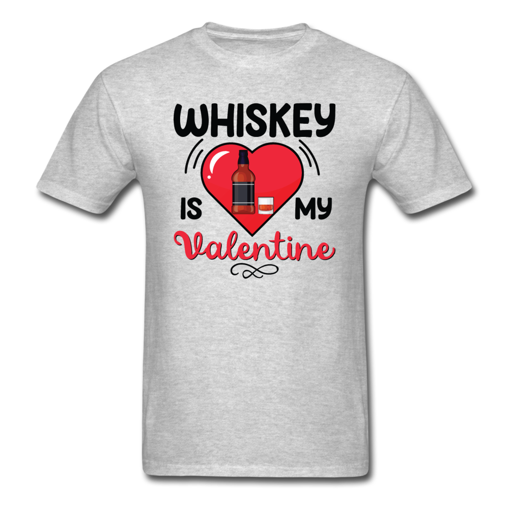 Whiskey Is My Valentine v2 - Unisex Classic T-Shirt - heather gray