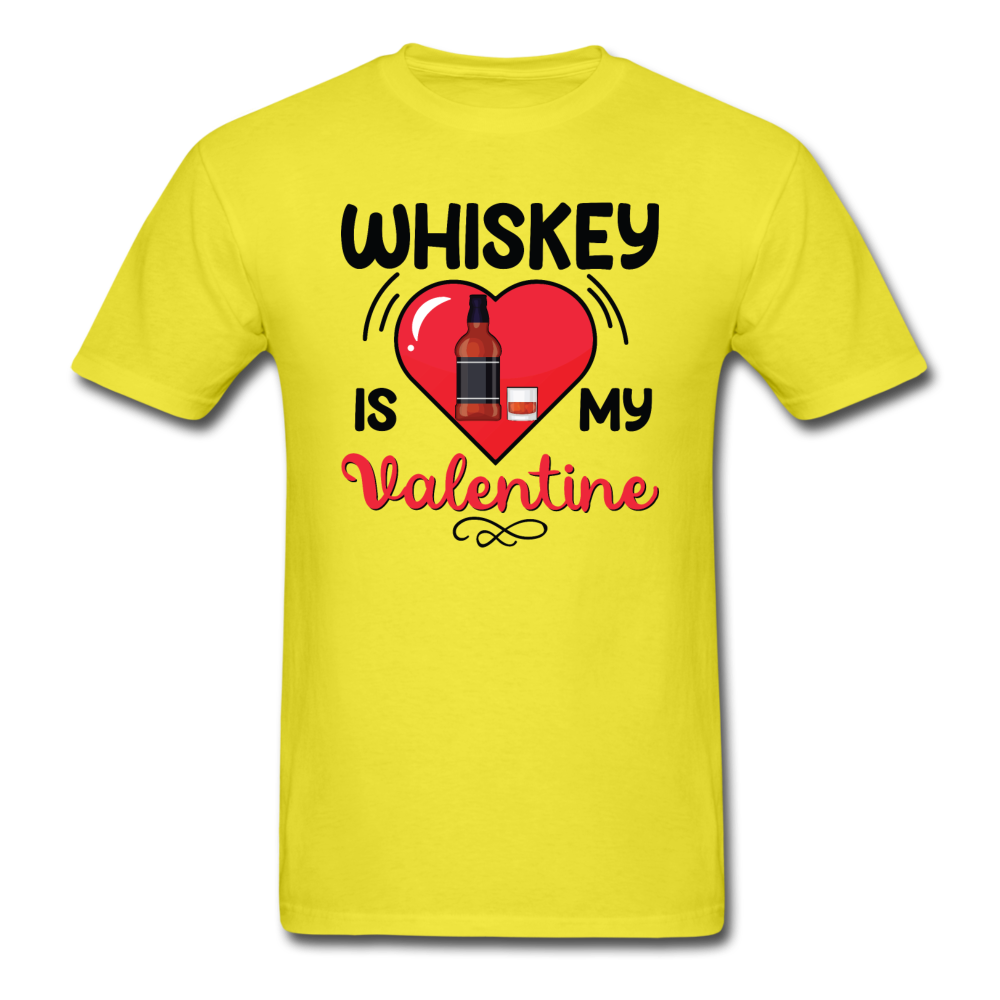 Whiskey Is My Valentine v2 - Unisex Classic T-Shirt - yellow