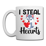 I Steal Hearts v1 - Coffee/Tea Mug - white
