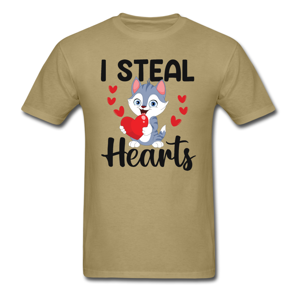 I Steal Hearts v1 - Unisex Classic T-Shirt - khaki