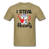 I Steal Hearts v1 - Unisex Classic T-Shirt - khaki