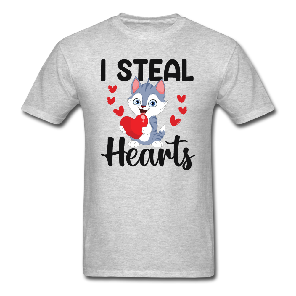 I Steal Hearts v1 - Unisex Classic T-Shirt - heather gray