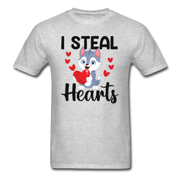 I Steal Hearts v1 - Unisex Classic T-Shirt - heather gray