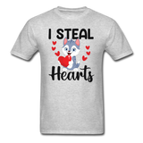 I Steal Hearts v1 - Unisex Classic T-Shirt - heather gray
