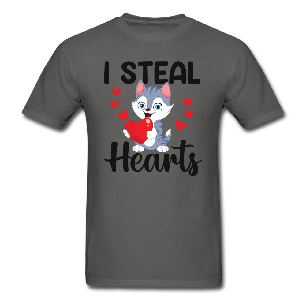 I Steal Hearts v1 - Unisex Classic T-Shirt - charcoal