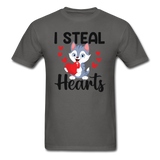 I Steal Hearts v1 - Unisex Classic T-Shirt - charcoal