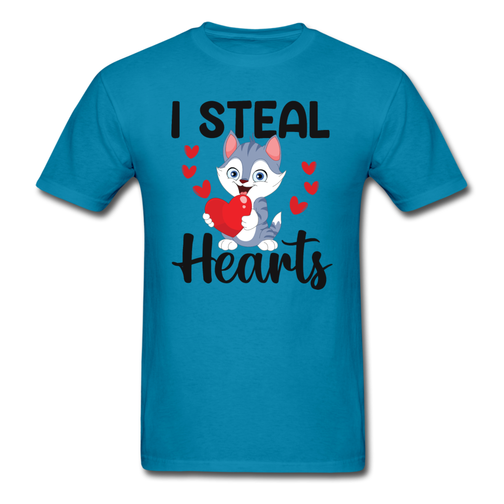 I Steal Hearts v1 - Unisex Classic T-Shirt - turquoise