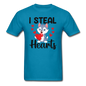 I Steal Hearts v1 - Unisex Classic T-Shirt - turquoise