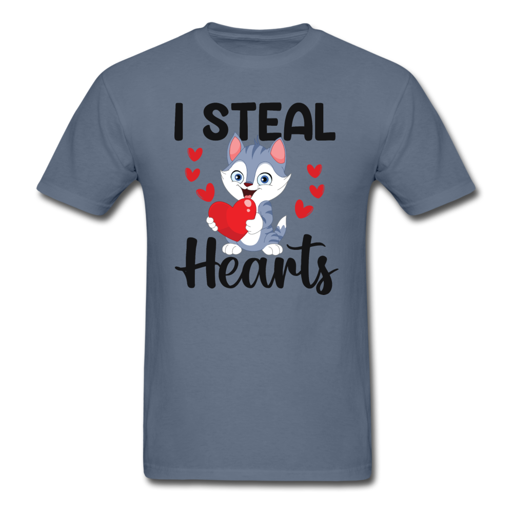 I Steal Hearts v1 - Unisex Classic T-Shirt - denim