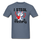 I Steal Hearts v1 - Unisex Classic T-Shirt - denim