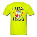 I Steal Hearts v1 - Unisex Classic T-Shirt - safety green
