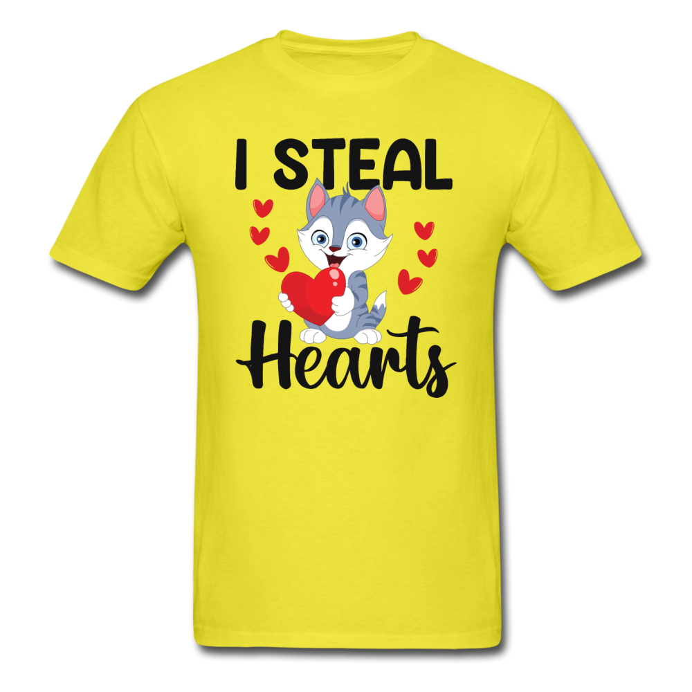 I Steal Hearts v1 - Unisex Classic T-Shirt - yellow